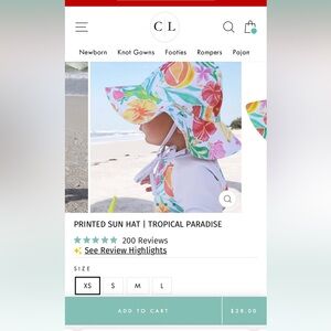 Worn 1x Caden lane sun hat in tropical paradise